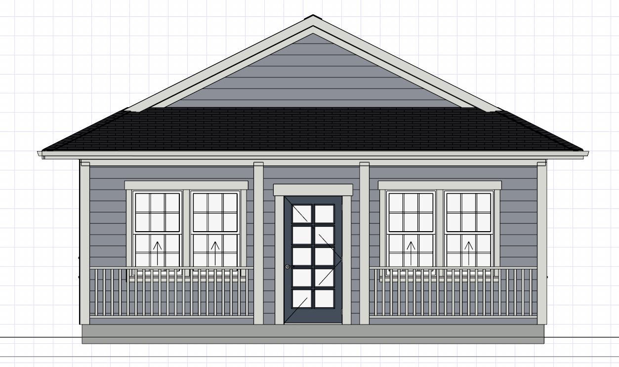 straight_front elevation_short